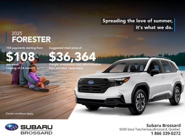 Get the 2025 Forester!