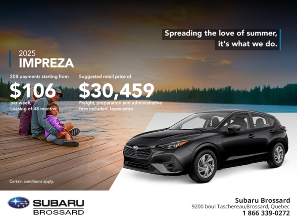 Get the 2025 Impreza!
