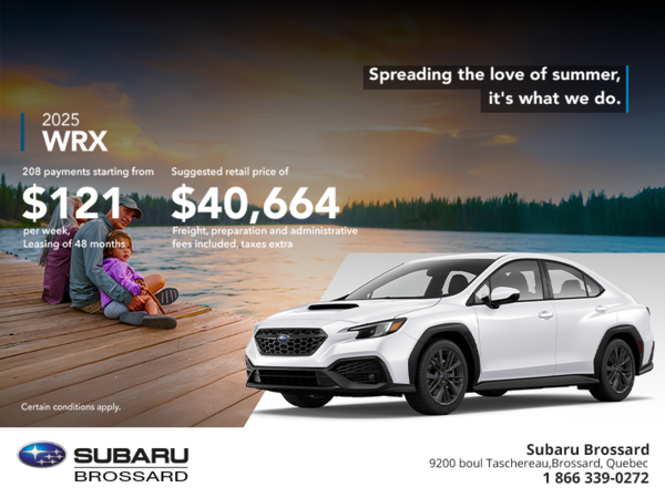 Get the 2025 WRX today!