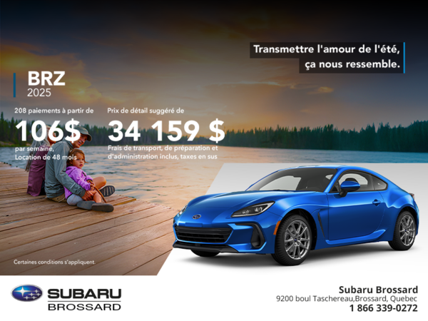 Procurez-vous la BRZ 2025!