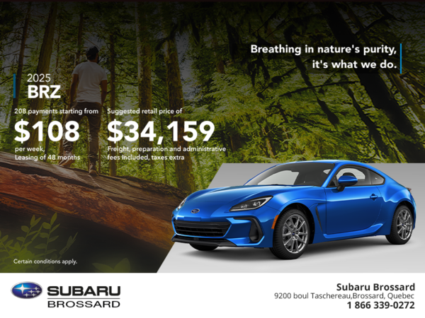 Get the 2025 BRZ today!