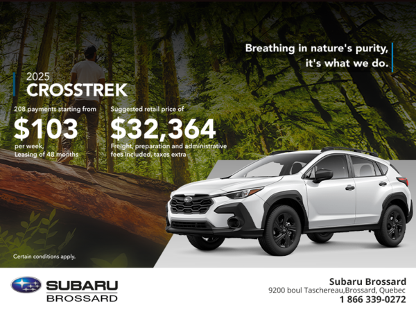 Get the 2025 Crosstrek today!