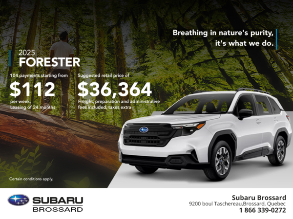 Get the 2025 Forester!