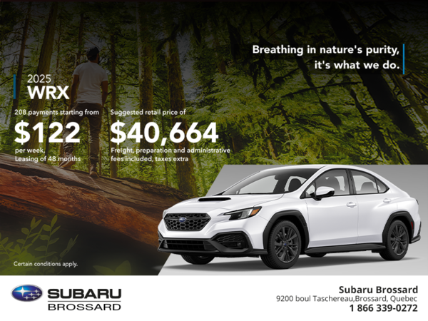 Get the 2025 WRX today!