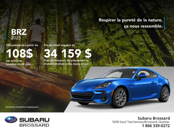 Procurez-vous la BRZ 2025!