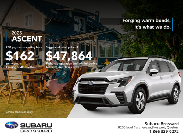 Get the 2025 Ascent today!
