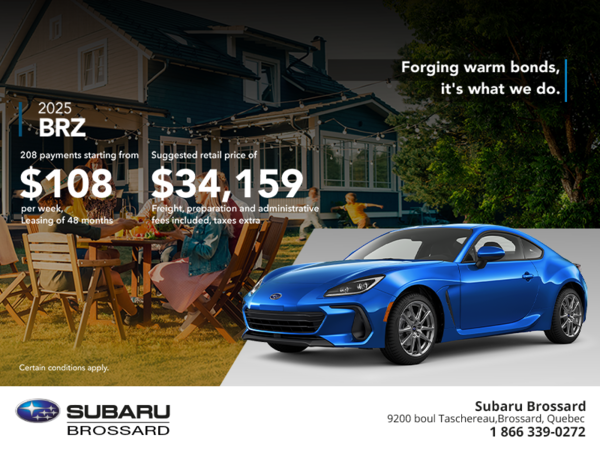 Get the 2025 BRZ today!