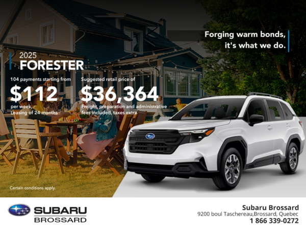 Get the 2025 Forester!