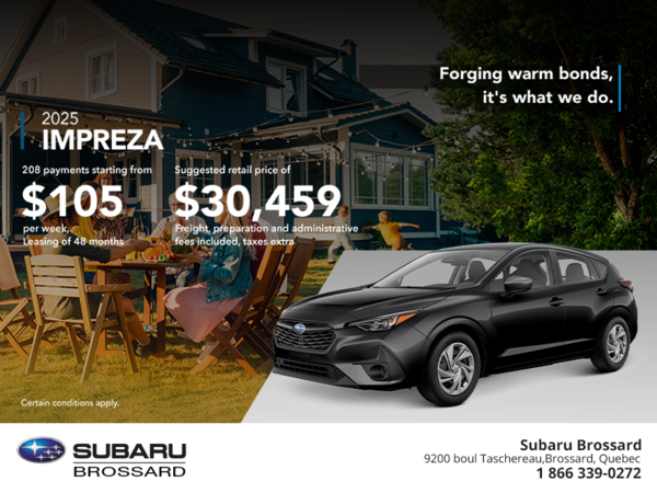 Get the 2025 Impreza!