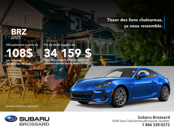 Procurez-vous la BRZ 2025!