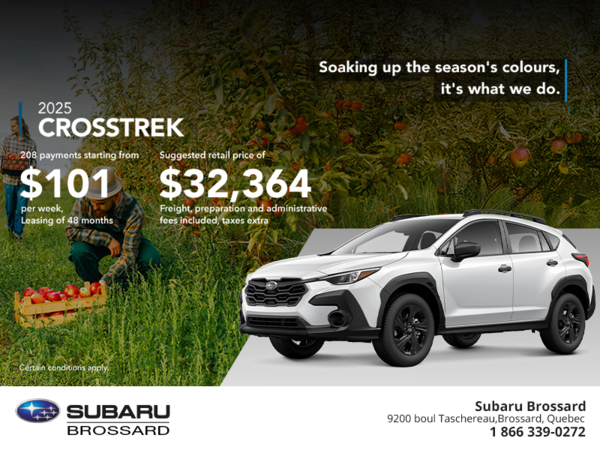 Get the 2025 Crosstrek today!