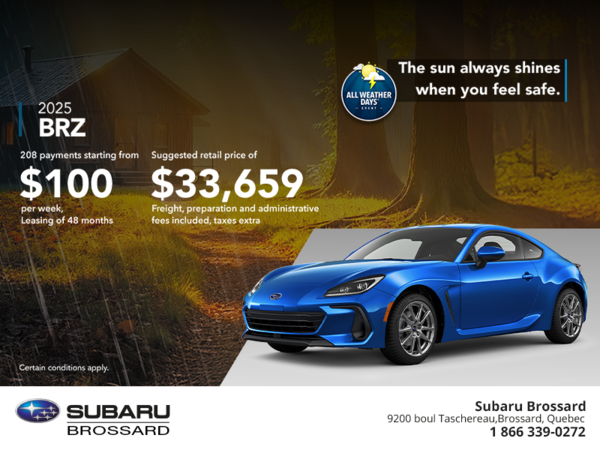 Get the 2025 BRZ today!