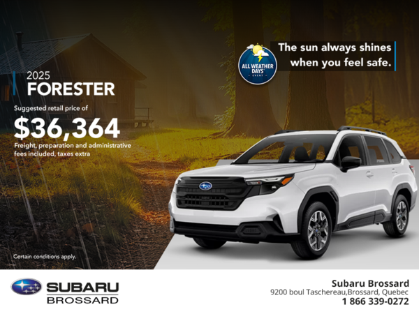 Get the 2025 Forester!