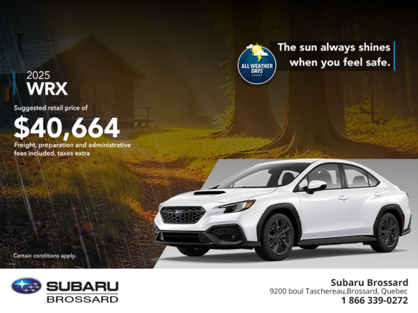 Get the 2025 WRX today!