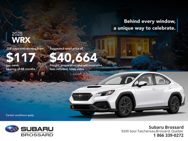 Get the 2025 WRX today!
