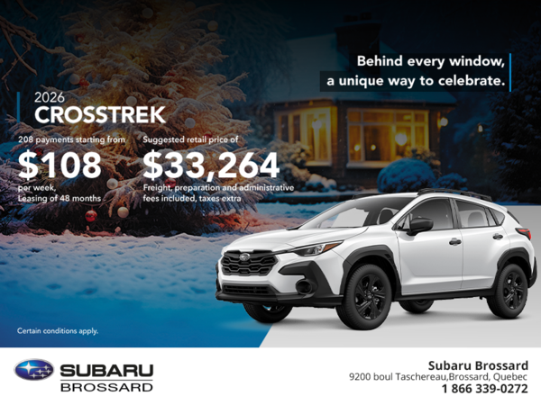 Get the 2026 Crosstrek today!