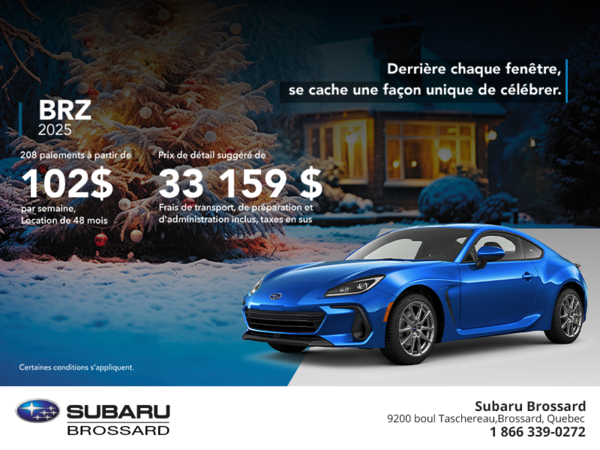Procurez-vous la BRZ 2025!