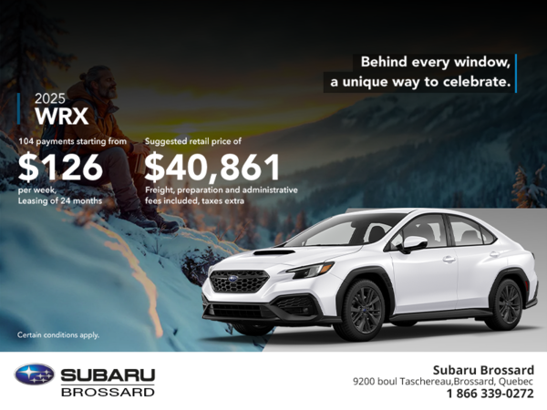 Get the 2025 WRX today!