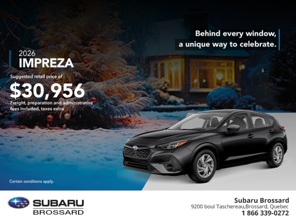 Get the 2026 Impreza!