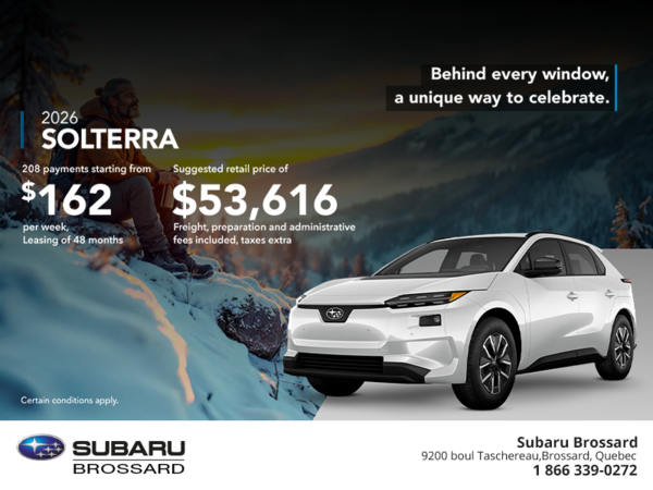 Get the 2026 Solterra today!