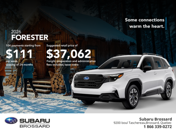 Get the 2026 Forester!