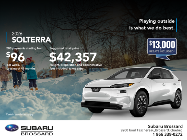 Get the 2026 Solterra today!