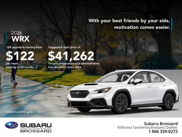Get the 2026 WRX today!