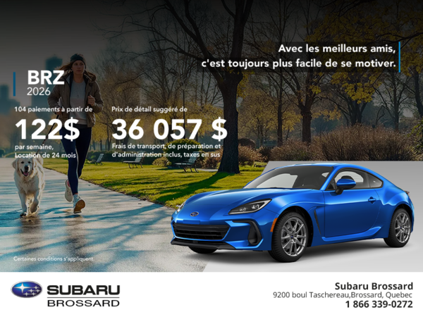 Procurez-vous la BRZ 2026!