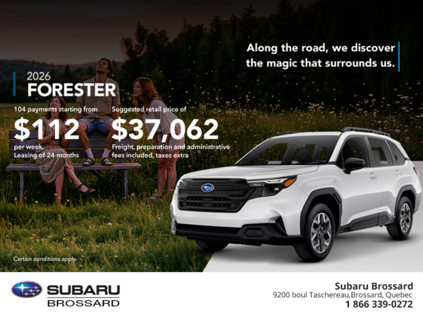 Get the 2026 Forester!