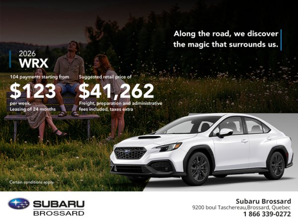 Get the 2026 WRX today!