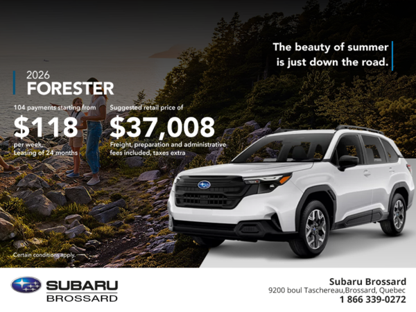 Get the 2026 Forester!