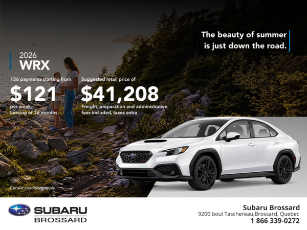 Get the 2026 WRX today!