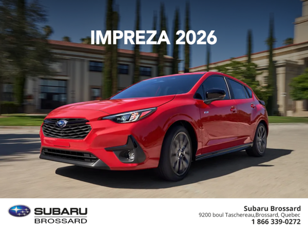Procurez-vous la Impreza 2026!