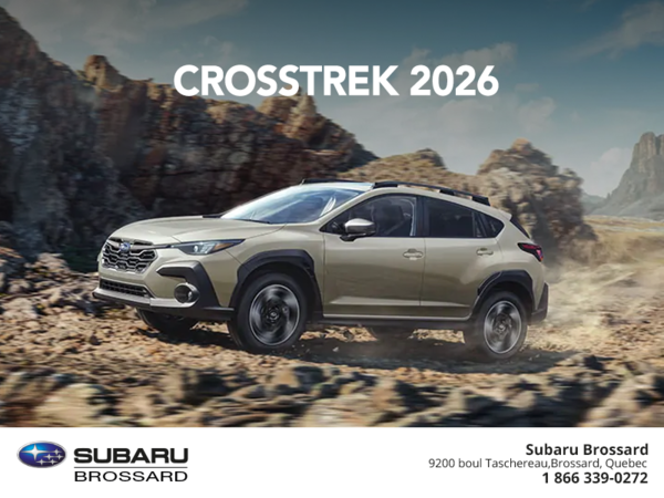 Procurez-vous le Crosstrek 2026!