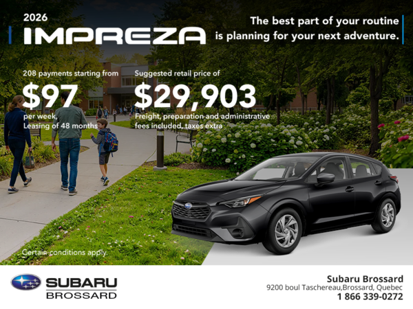 2026 Subaru Impreza 5-door