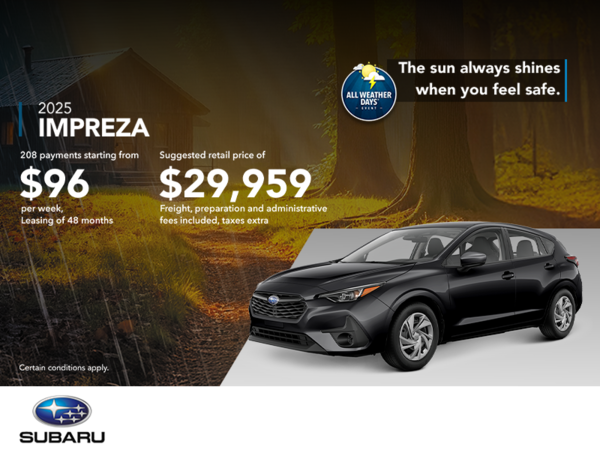 Get the 2025 Impreza!