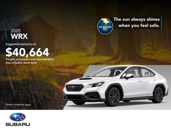 Get the 2025 WRX today!