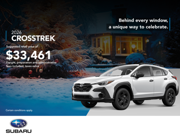 Get the 2026 Crosstrek today!