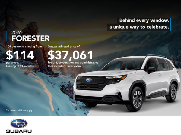 Get the 2026 Forester!