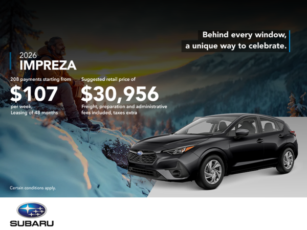 Get the 2026 Impreza!