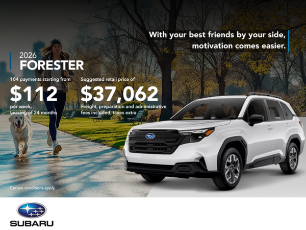 Get the 2026 Forester!