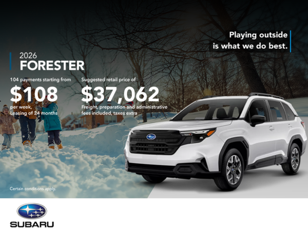 Get the 2026 Forester!