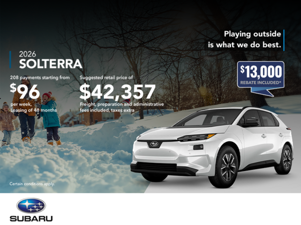 Get the 2026 Solterra today!