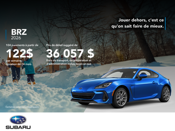 Procurez-vous la BRZ 2026!