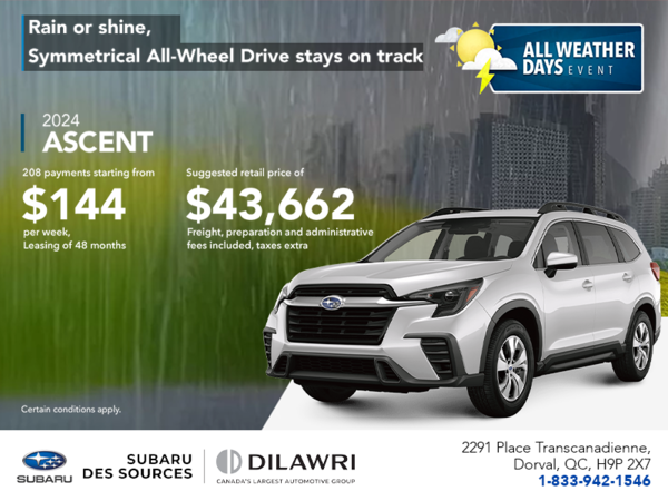 Get the 2024 Ascent today!