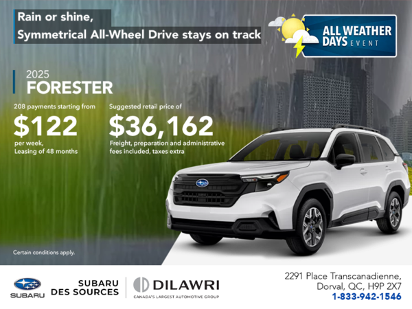 Get the 2025 Forester!