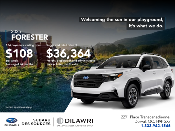Get the 2025 Forester!