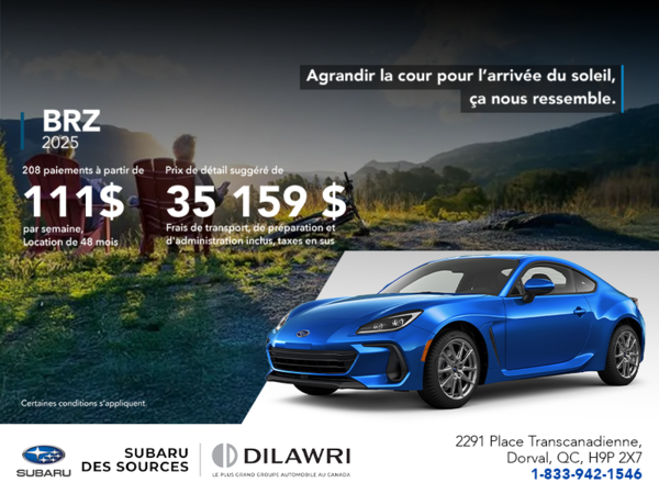 Procurez-vous la BRZ 2025!