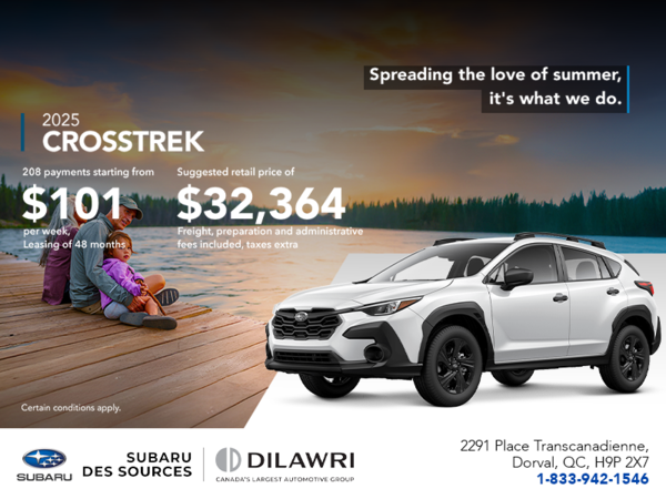 Get the 2025 Crosstrek today!