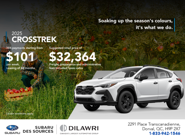 Get the 2025 Crosstrek today!